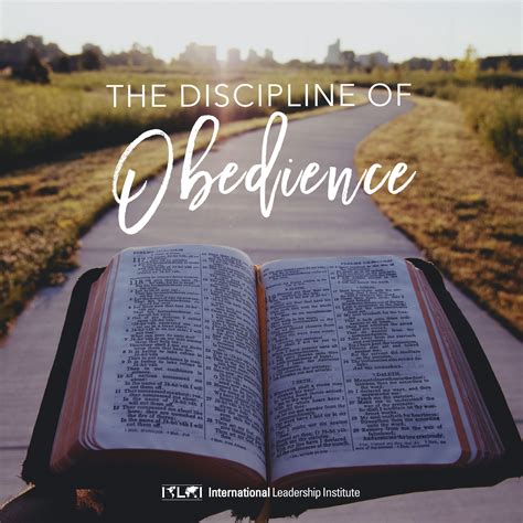 Discipline and obedience: