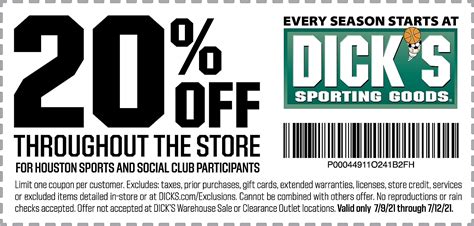 Discks Sporting Goods Printable Coupon