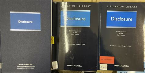 Disclosure and Next Two Book Set Kindle Editon