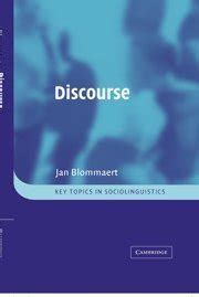 Discourse A Critical Introduction : [Key Topics in Sociolinguistics] 1st Published PDF