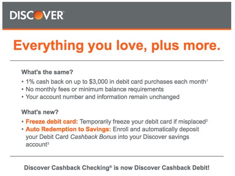 Discover Cash Back Debit Card: Unlock 1% Back on All Purchases