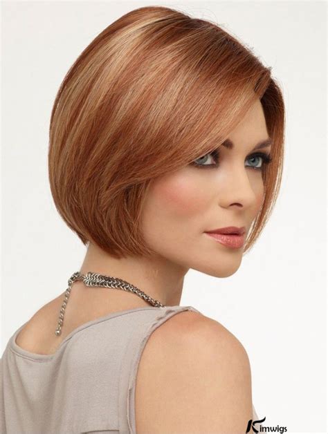 Discover the Allure of Auburn Straight Chin Length Human Hair Wigs