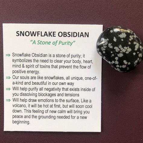 Discover the Enchanting Snowflake Obsidian: A Crystal of Purity and Transformation