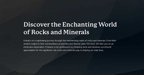 Discover the Enchanting World of Rocks and Crystals