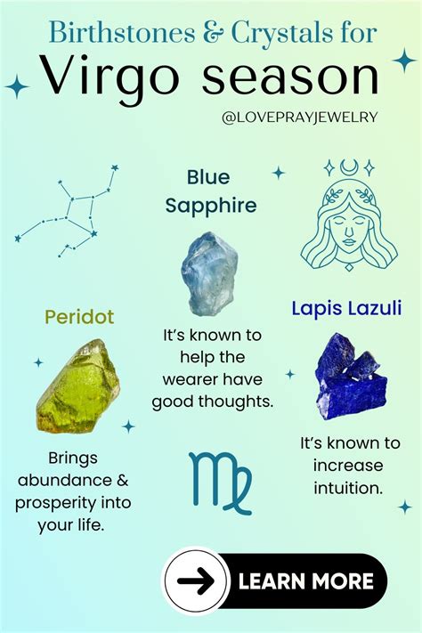 Discover the Mystical Properties of Virgo Crystal Birthstones