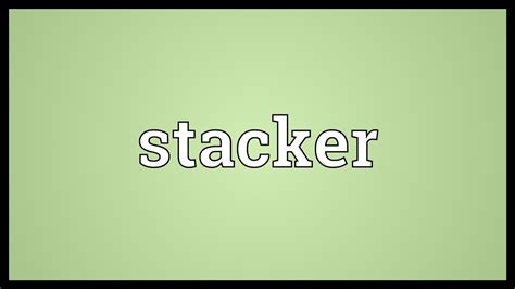 Discover the Profound Meaning of "Stacker" in Kannada