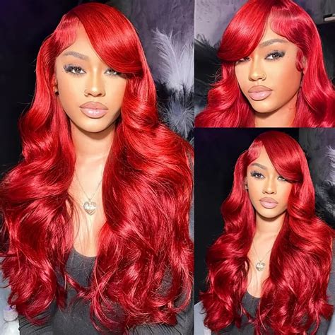 Discover the Radiant 50-Shade Palette of Red Lace Front Wigs