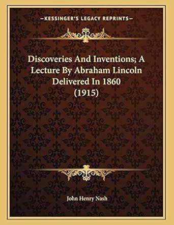 Discoveries and inventions a lecture delivered in 1860 Epub