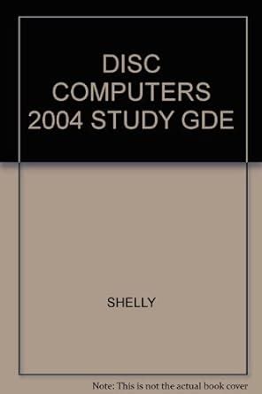 Discovering Computers 2004 Study Guide Kindle Editon