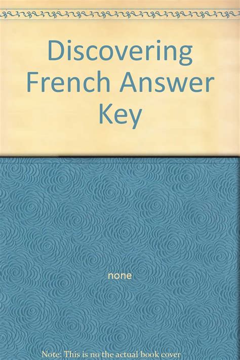 Discovering French Answer Keys Doc