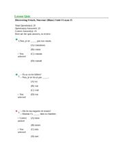 Discovering French Nouveau Quiz 20 Answers PDF