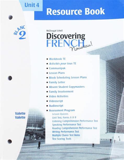 Discovering French Nouveau Unit 4 Workbook Answers Doc