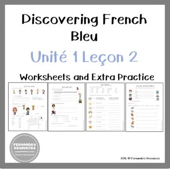 Discovering French Unite 2 Lecon 5 Workbook PDF Doc