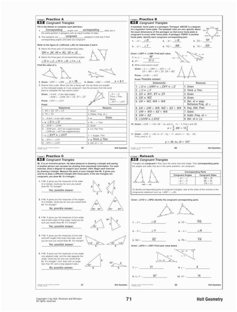 Discovering Geometry Chapter 7 Test Answers PDF