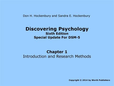 Discovering Psychology with DSM5 Update Reader