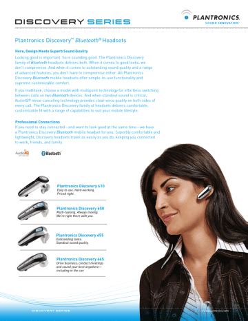 Discovery 610 Bluetooth Ultra Lightweight Headset Doc