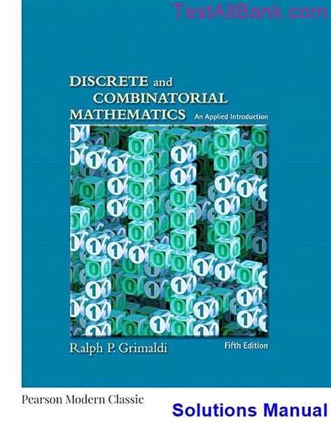 Discrete And Combinatorial Mathematics 5th Edition Solutions PDF