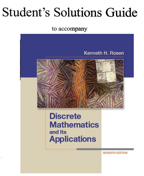 Discrete Mathematics And Its Applications 7th Edition Pdf Solution Manual Kindle Editon