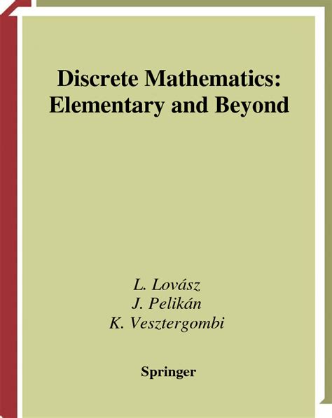 Discrete Mathematics Elementary Beyond Solutions Manual Reader