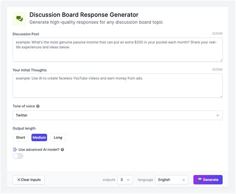 Discussion Board AI Generator 3000