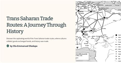 Diseases Spread Through Trans-Saharan Trade: A Journey of Pathogens