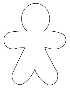 Disguise The Gingerbread Man Template