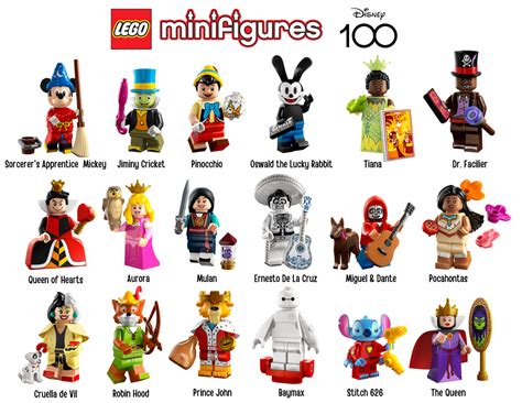 Disney 100 Minifigures: Celebrating a Century of Magic with 100 Exclusive Characters