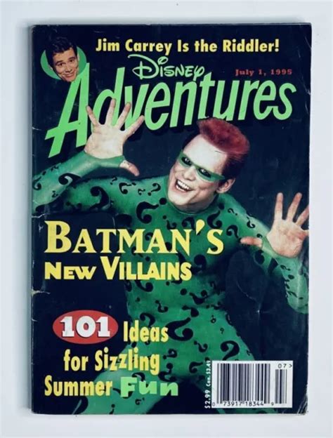 Disney Adventures Magazine July 1 1995 Batman Forever Riddler Two Face Jim Carrey Disney Adventures Magazine Kindle Editon