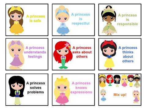 Disney Princess Feelings Chart