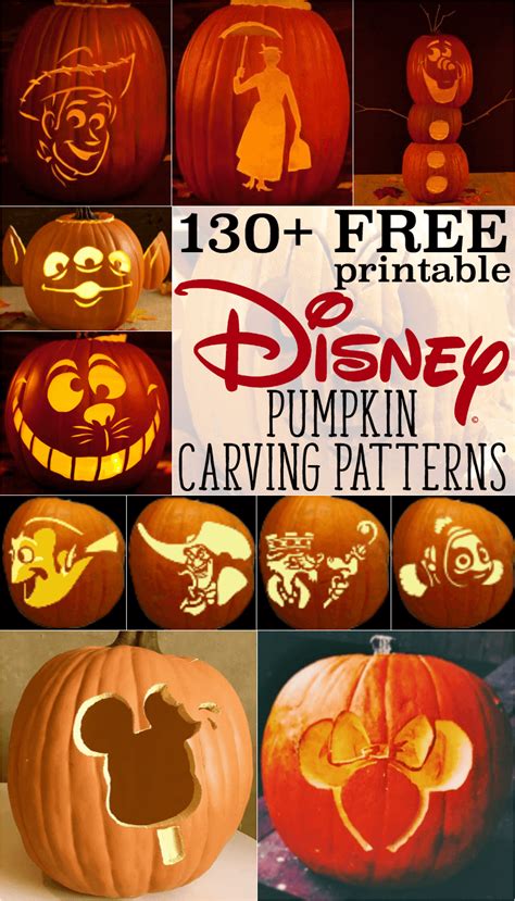 Disney Pumpkin Stencils Printable