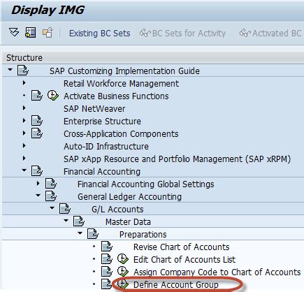 Display Chart Of Accounts In Sap