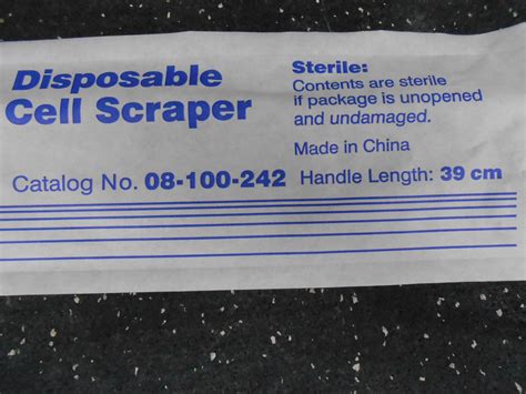 Disposable Cell Scraper Catalog No 08 100 242