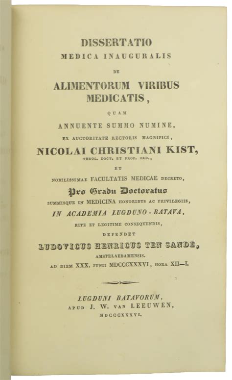 Dissertatio Medica Inaugurlis de Anima Seu Principio Vitali... PDF