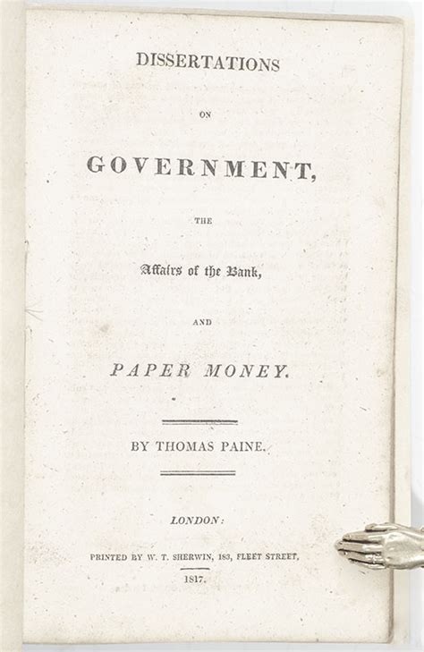 Dissertations on government the affairs of the bank and paper-money Epub