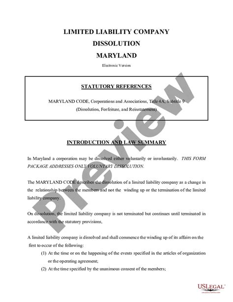 Dissolution Of Limited Liability Company Epub