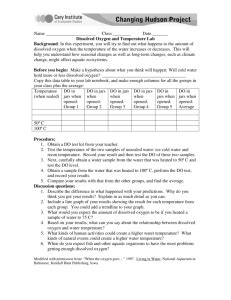 Dissolved Oxygen Lab Answers Doc