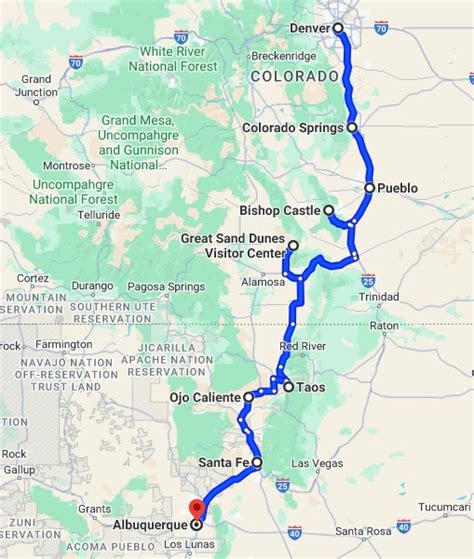 Distance Between Boulder and Colorado Springs