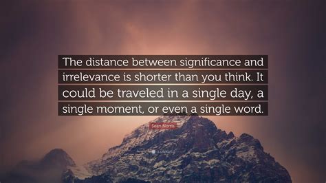 Distance and Significance