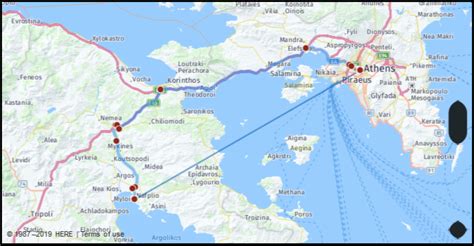 Distance from Athens: