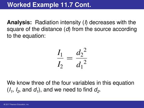 Distance from the source: