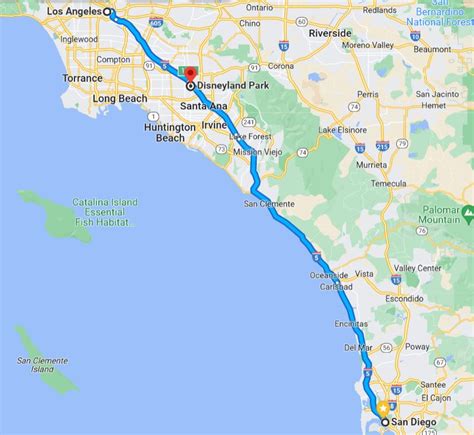 Distance to Anaheim