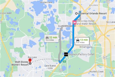 Distance to Disney World: