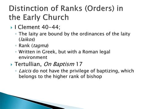 Distinction from the Laity: