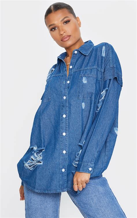 Distressed Denim Shirt: A Timeless Statement Piece