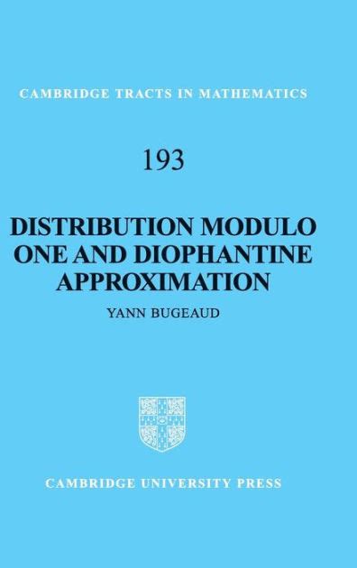Distribution Modulo One and Diophantine Approximation Epub