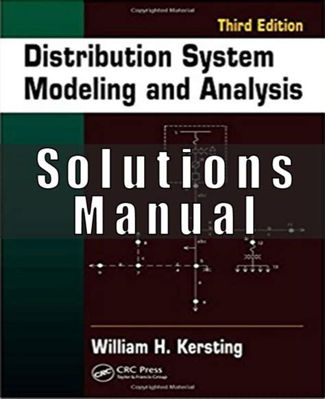 Distribution System Modeling And Analysis Solution Manual PDF