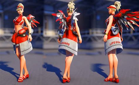 Dive into Summer with Mercy's Lifeguard Skin: A Guardian of the Surf