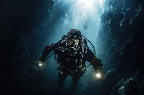 Diver Looking Up: Exploring the Uncharted Depths