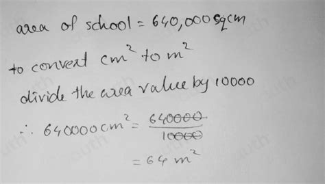 Divide cm2 by 10,000: