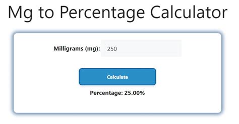 Divide the mg value by 1,000: